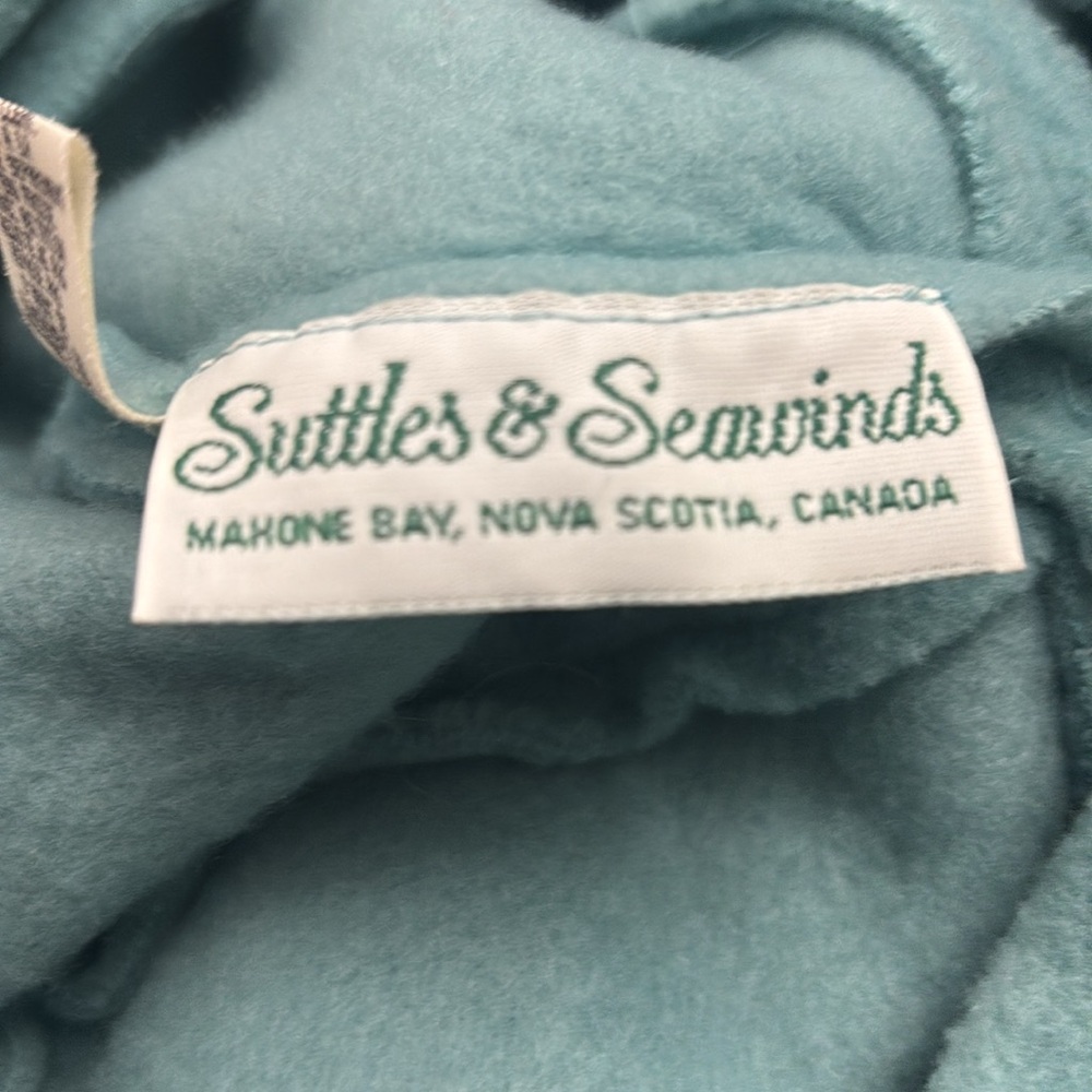 SUTTLES & Seawinds Blue Fleece Beret Style Hat - Picture 3 of 6
